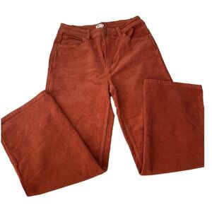 Billabong Womens Rust Wide Leg Corduroy Pants High Rise Size 30x28